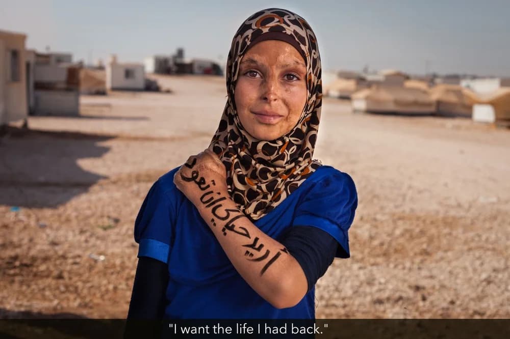 Huda, a Syrian refugee - I want the life I had back